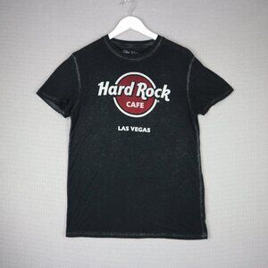 Hard Rock Cafe Stonewashed Black Tee Mens Medium
